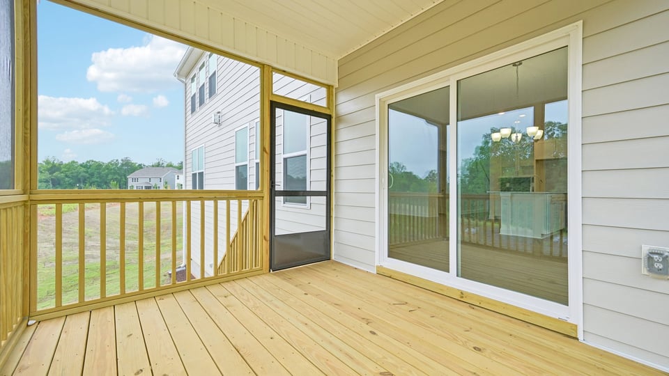 back exterior deck