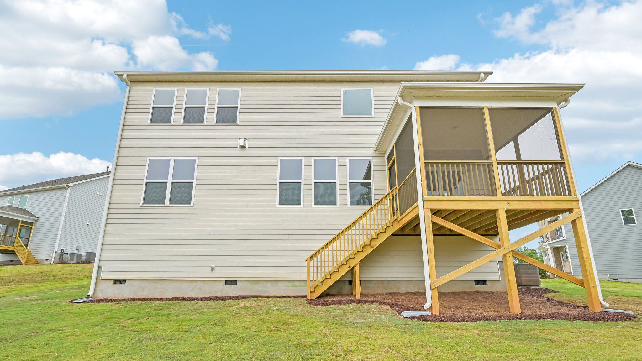 back exterior of Jordan C with enclosed deck