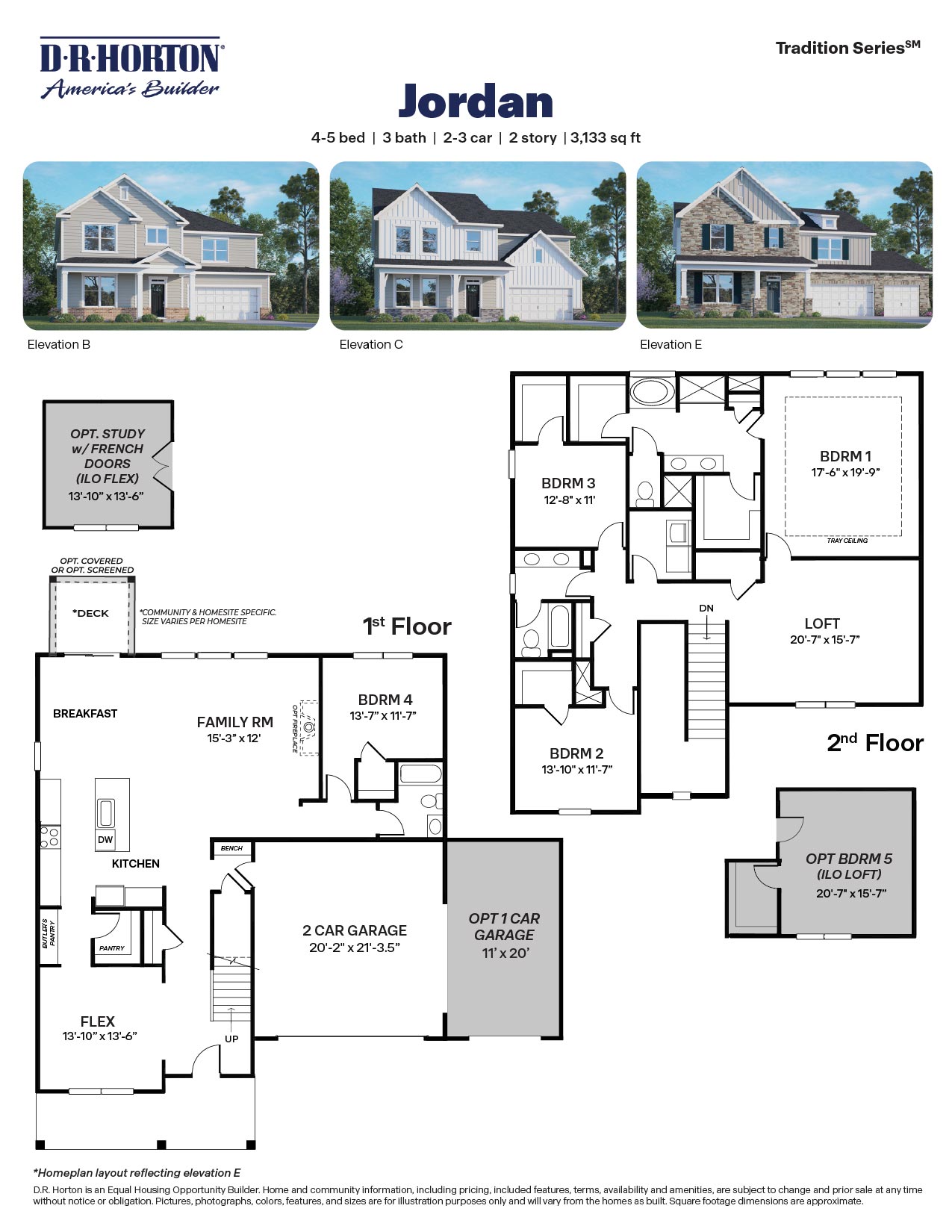 jordan 3 car garage floor plan