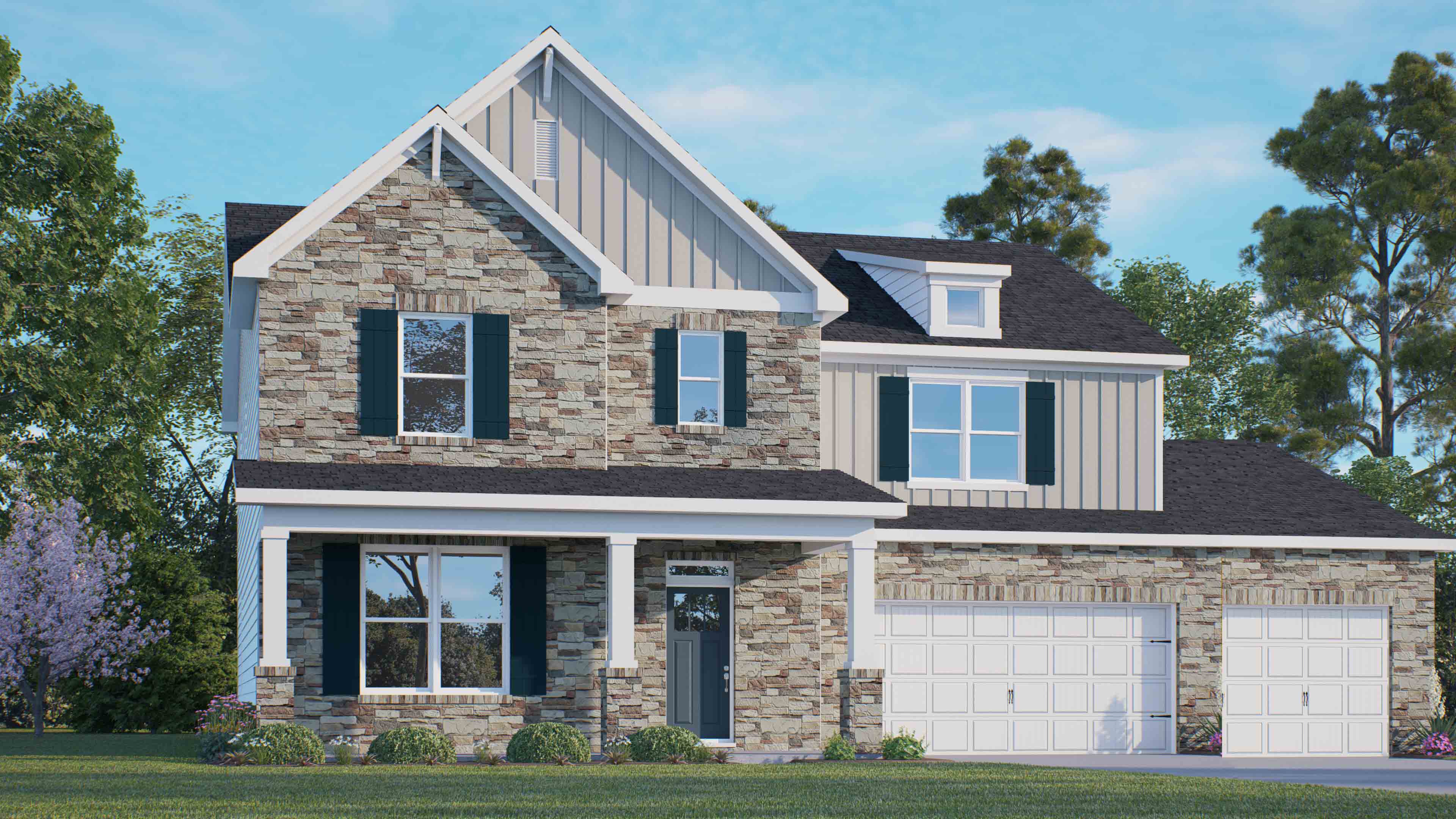 jordan e 3 car garage rendering