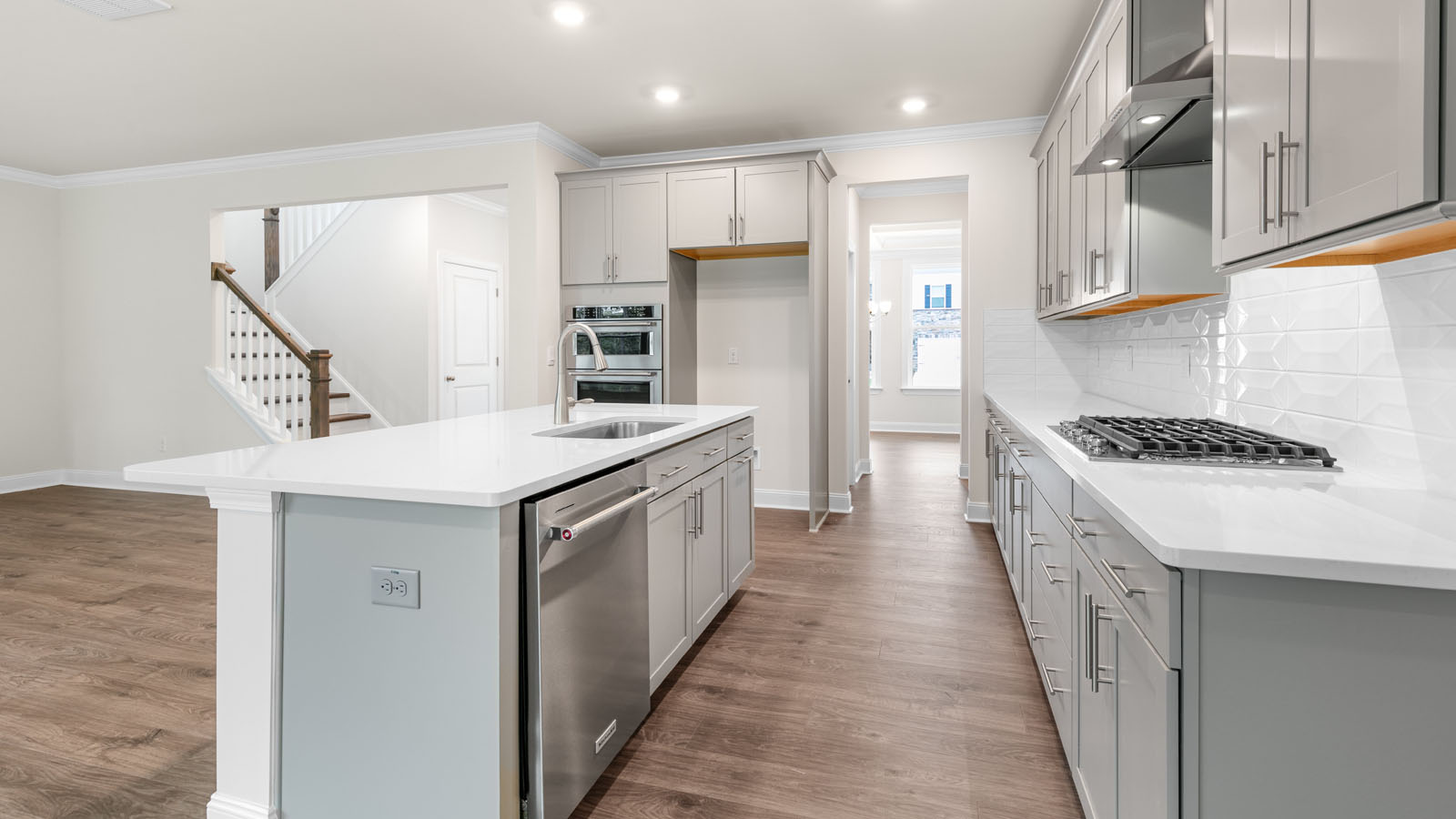 Kitchen with quartz countertops