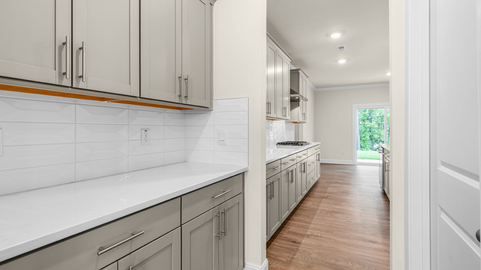 Kitchen with quartz countertops