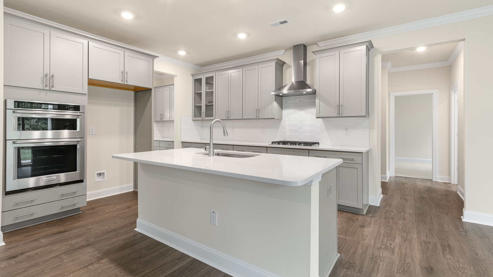 Kitchen with quartz countertops