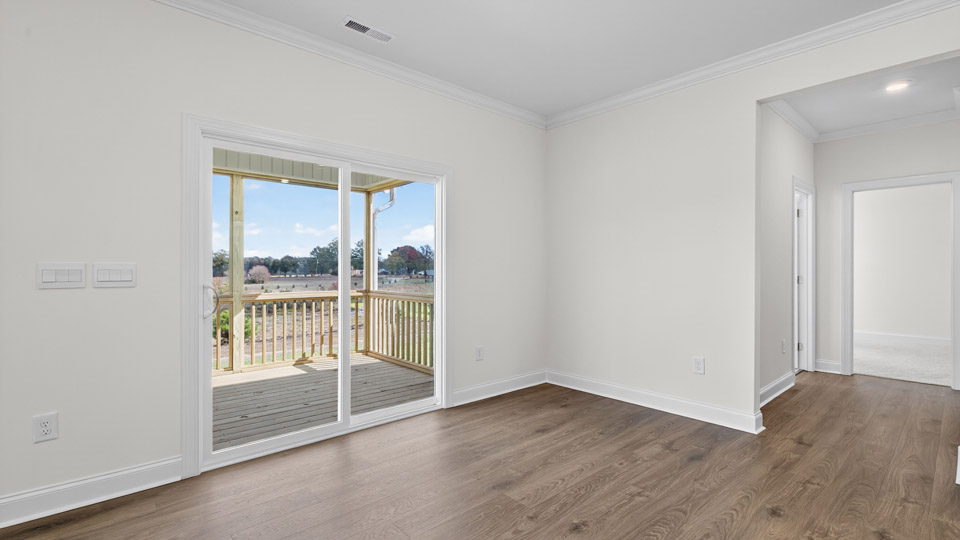 Open-concept dining area