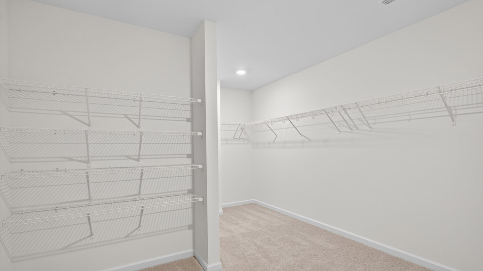 walk-in closet with wire shelving