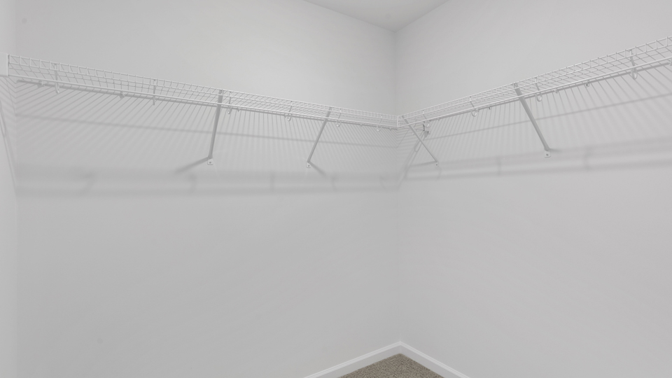 walk in closet with wire shelving