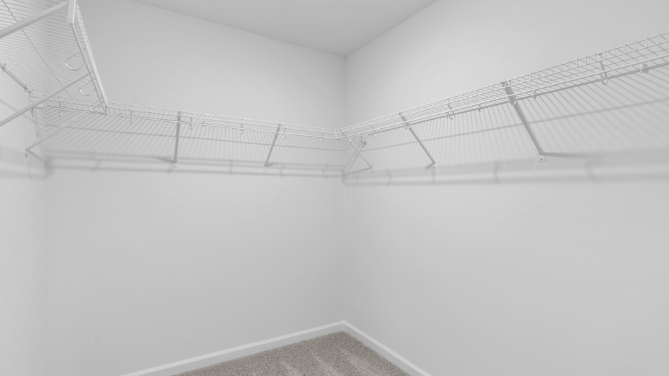 walk in closet with wire shelving