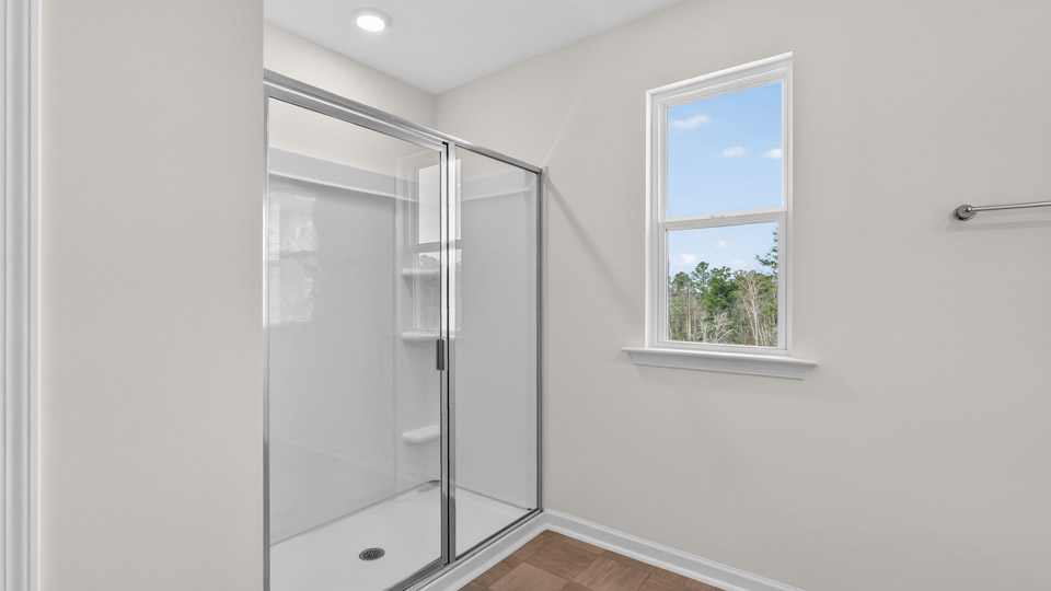 Primary walk-in shower