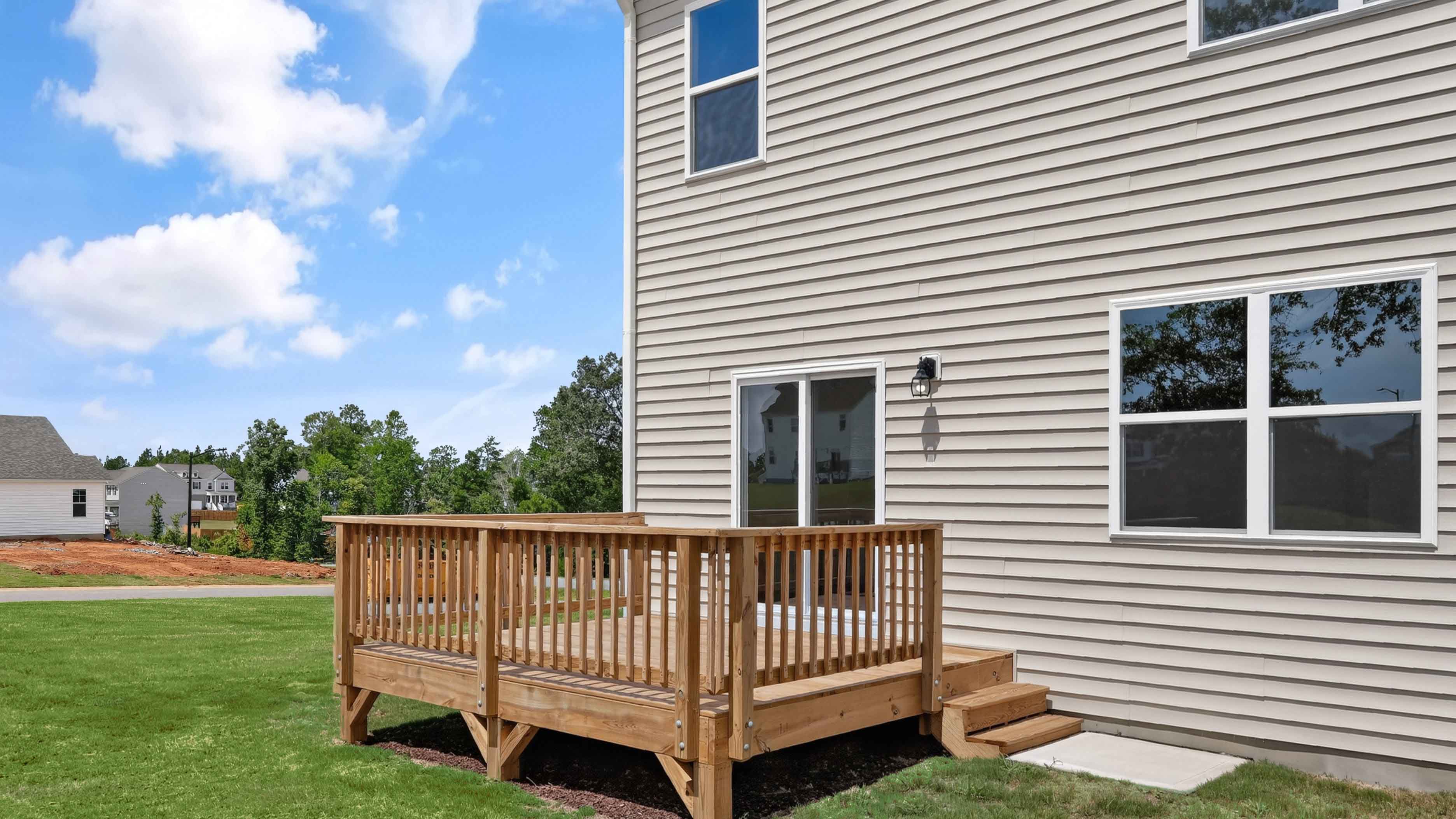 back exterior deck