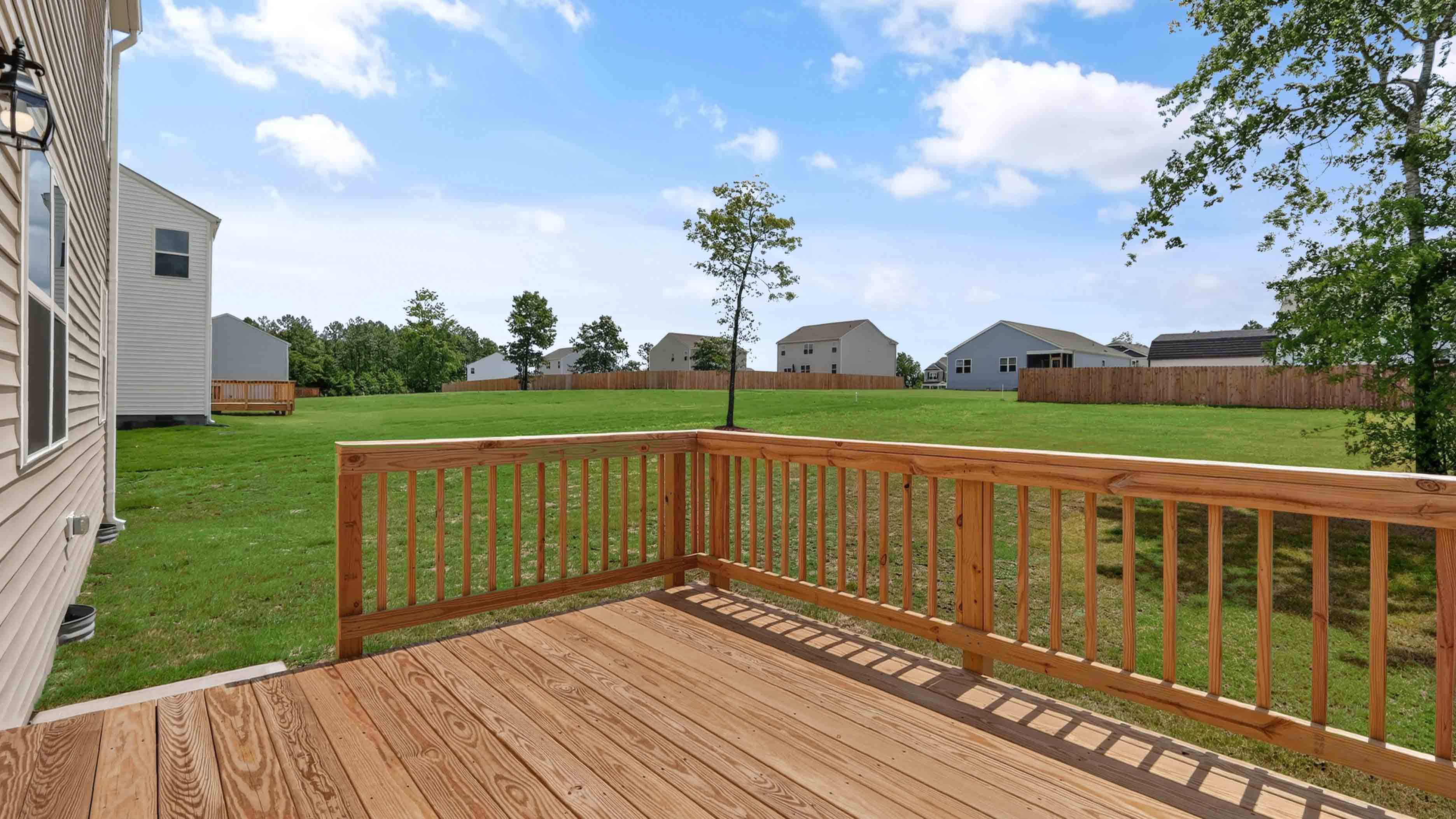 back exterior deck