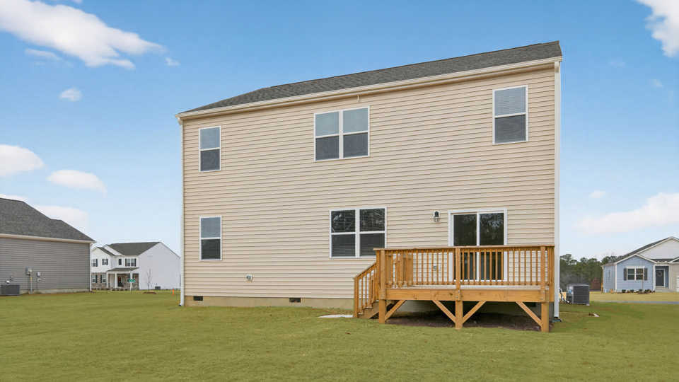 back of hayden with uncovered back deck