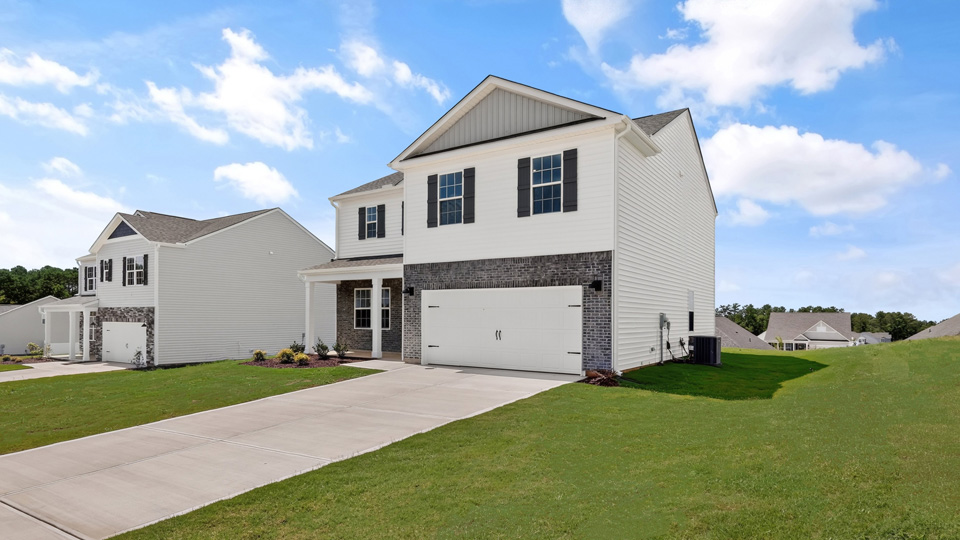 front exterior Galen E with 2 car garage