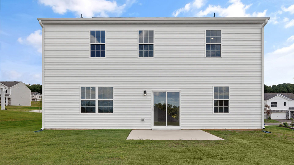 back exterior Galen E with patio
