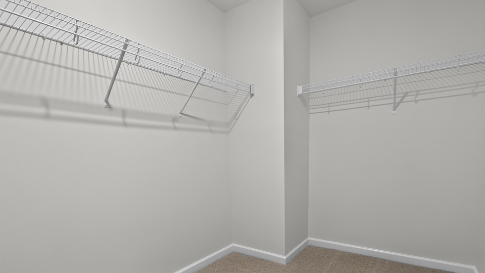 walk in closet with wire shelving