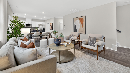 open concept living room