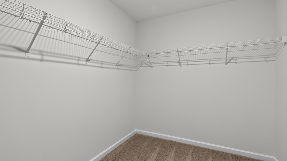 walk in closet with wire shelving
