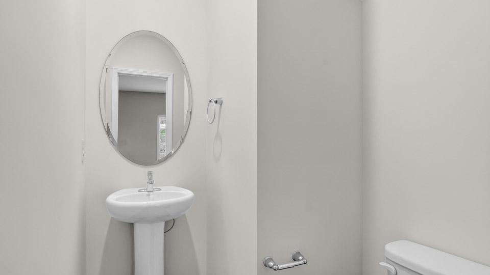 First floor powder room