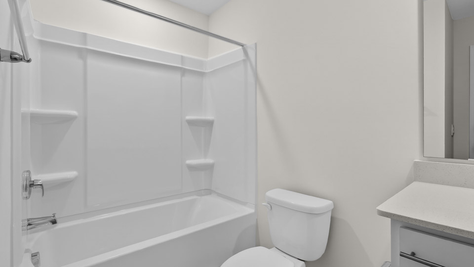 Bathroom with sink and tub