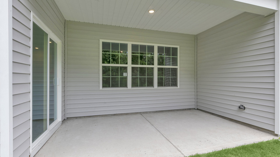 exterior covered patio with concrete slab