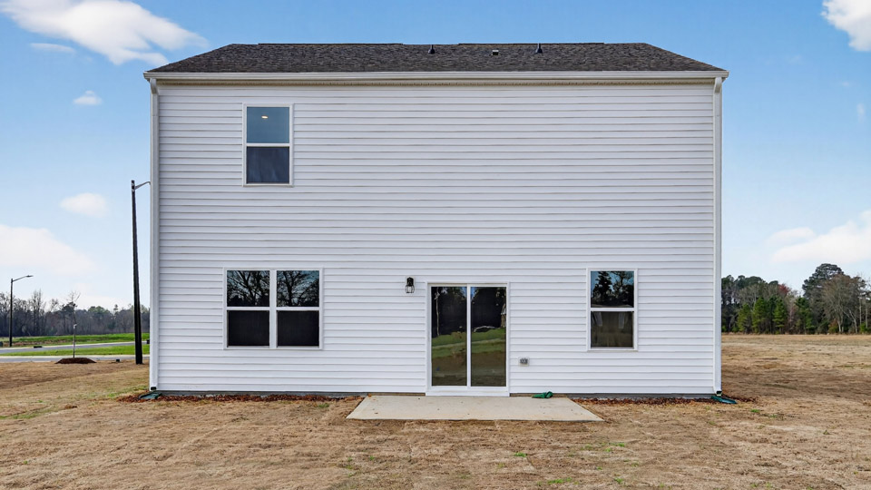 View of back of the house