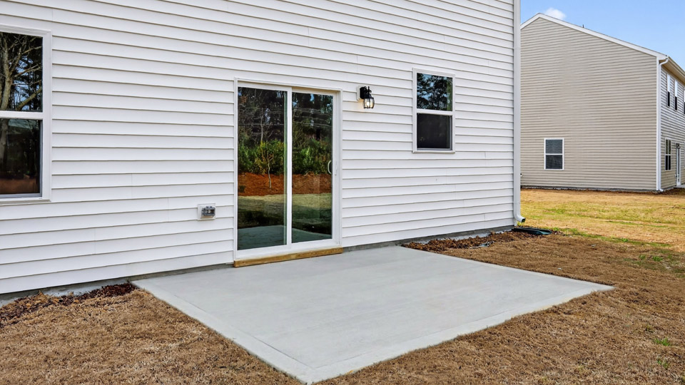 entry way to back patio