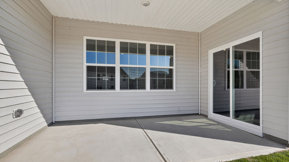 Covered back patio