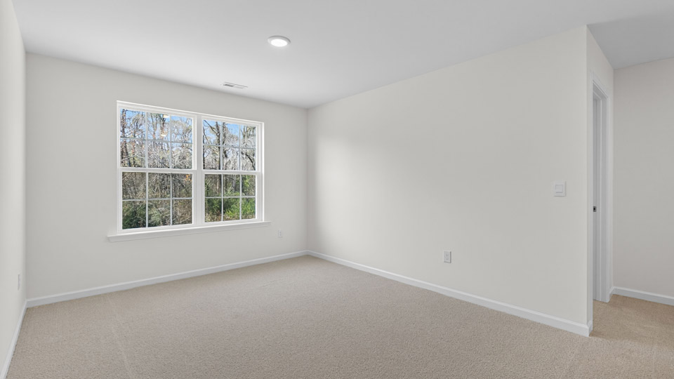 Family room with carpet
