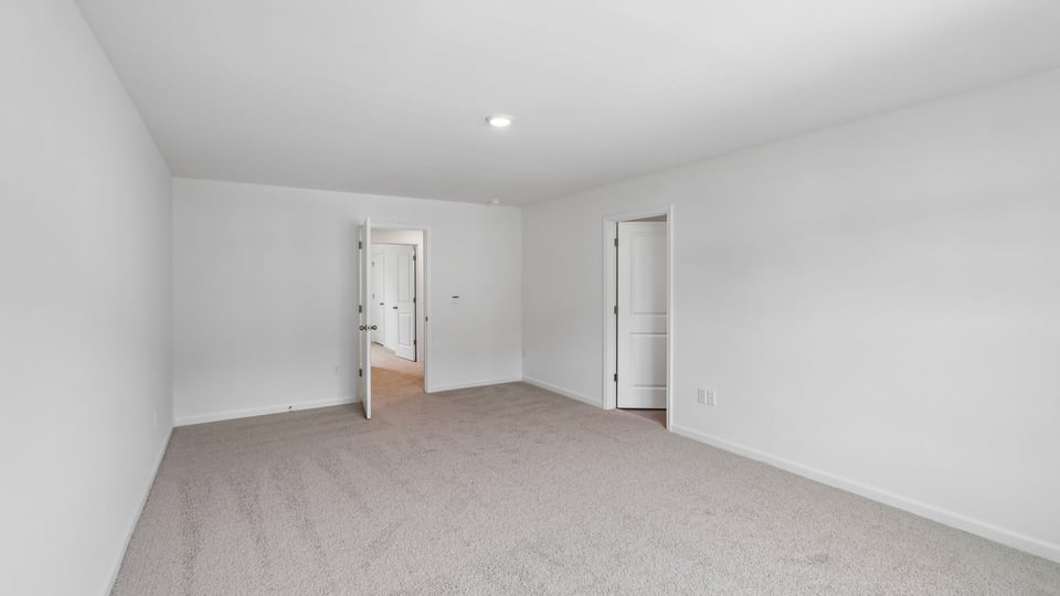 primary bedroom with carpet flooring