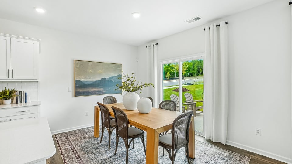 dining or breakfast area off kitchen