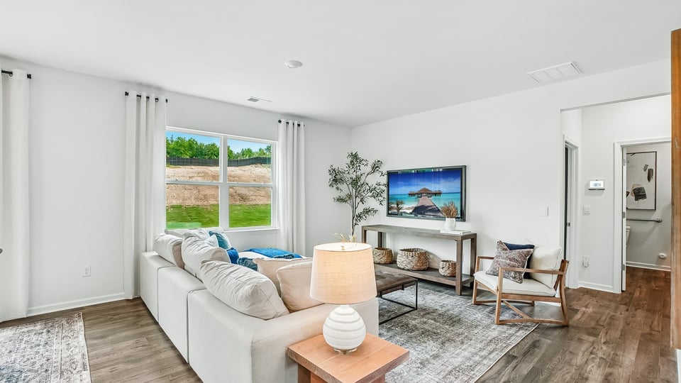 open concept living room