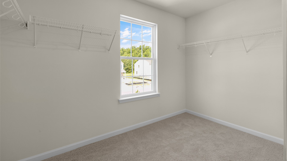walk in closet with wire shelving