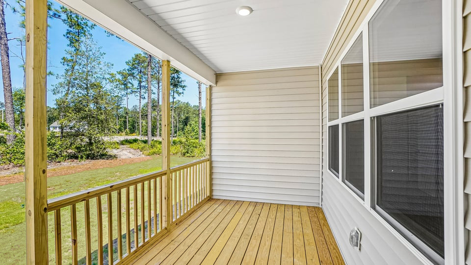 enclosed and covered deck