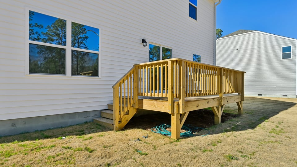 exterior of Galen with deck