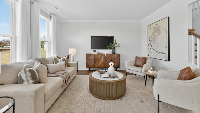 living room with plenty of natural lighting