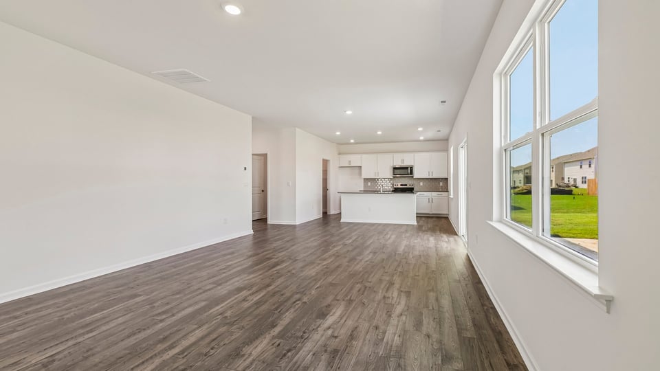 open concept living areas