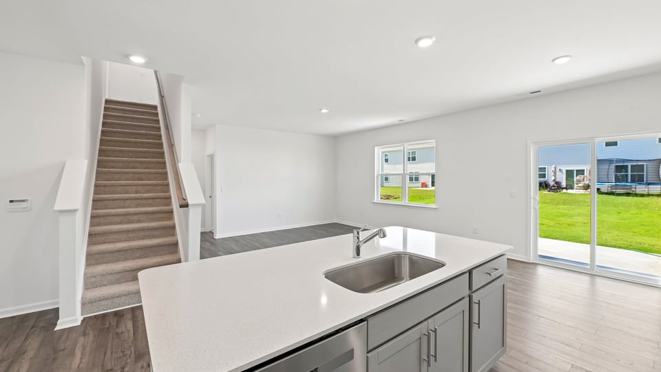 KITCHEN AND STAIRWELL