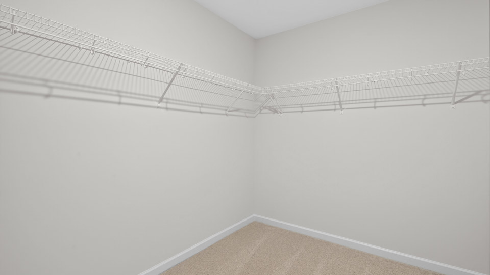 walk in closet with wire shelving