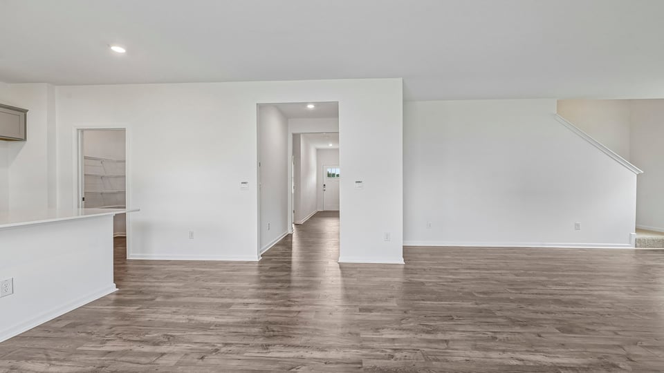 dining area after entering through foyer
