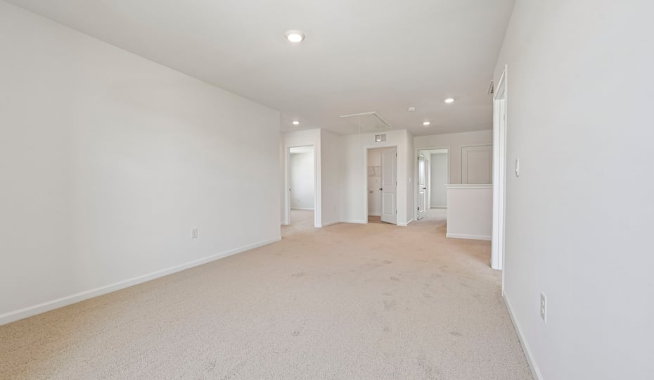 loft with carpet flooring
