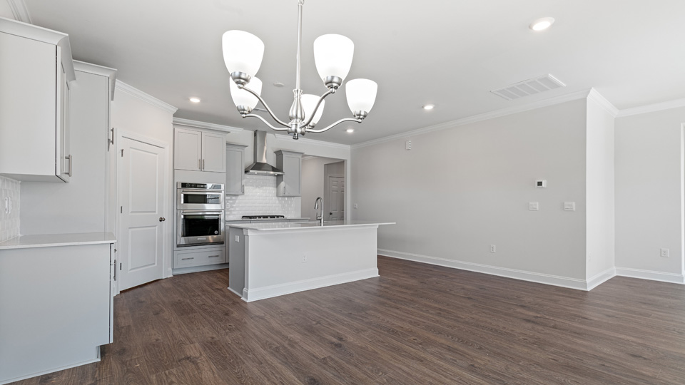 Living area with fireplace