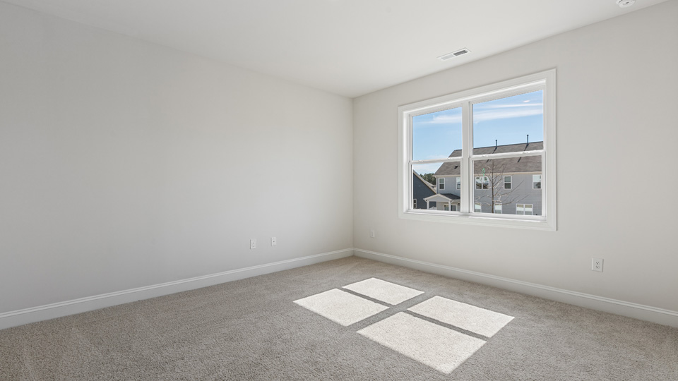 Bedroom with carpet