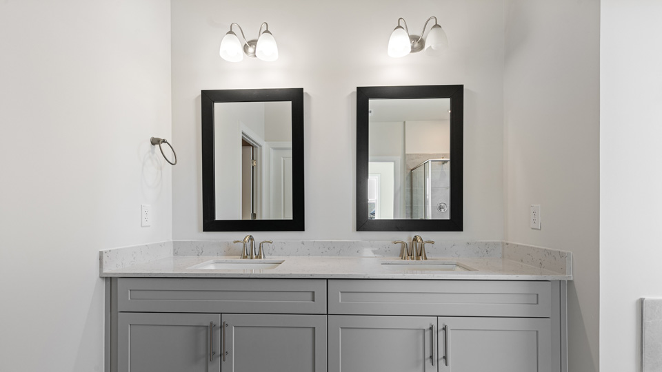 Bathroom with quartz countertops
