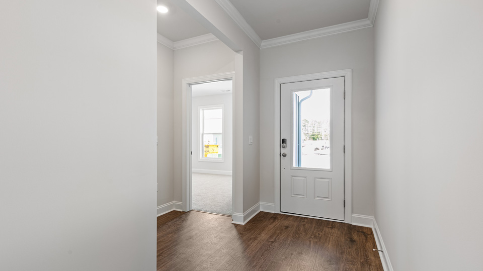 Entryway with revwood flooring