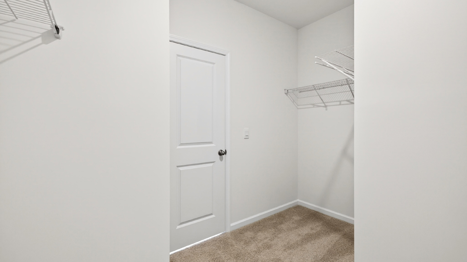 laundry room with wire shelving