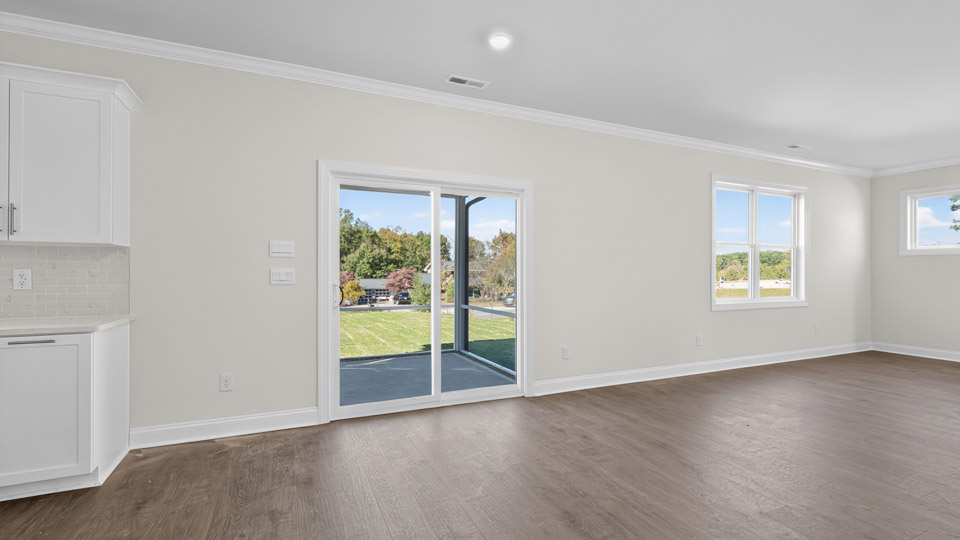 Open-concept dining area