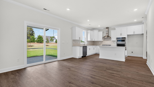 dining area with sliding glass doors