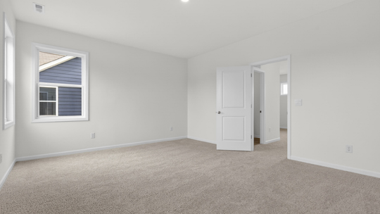primary bedroom with carpet flooring