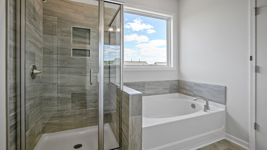 Lucas bathroom with quartz countertops