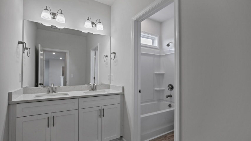 Lucas bathroom with quartz countertops