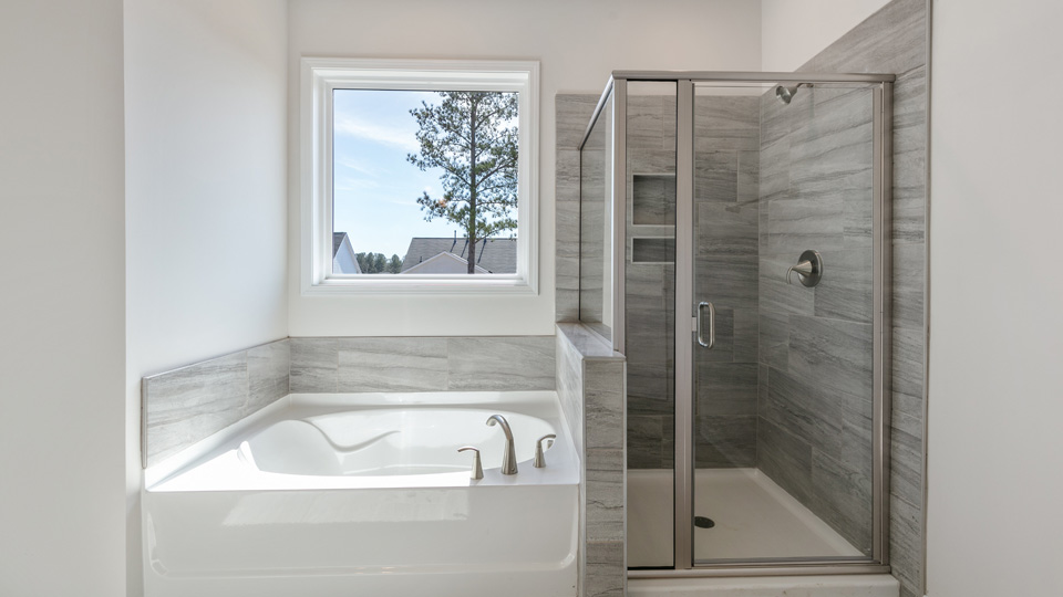 Bathroom with walk-in shower